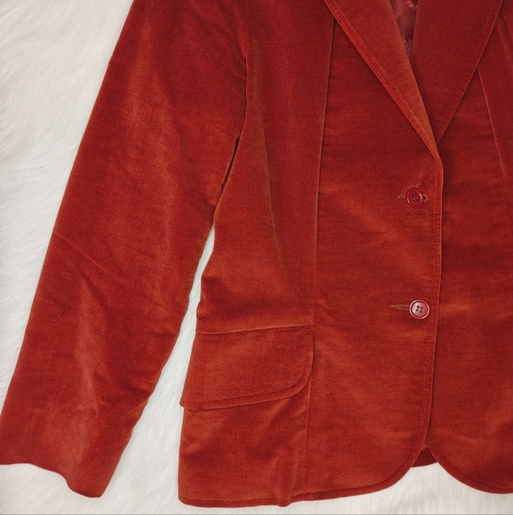 Vintage MJ Concepts in Sportswear 70's Burgundy Blazer - Picture 3 of 12